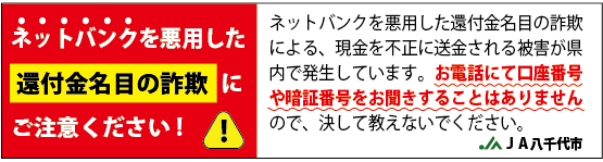 ネットバンク還付金詐欺